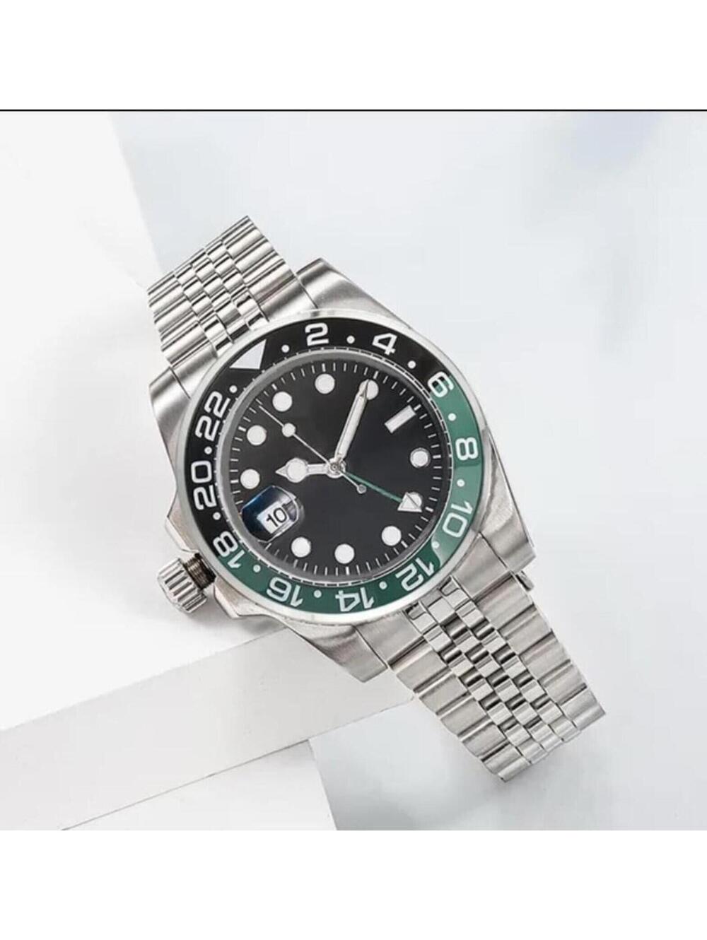 Men's Stainless Steel Mechanical Watch with Sapphire Crystal stock stock 329